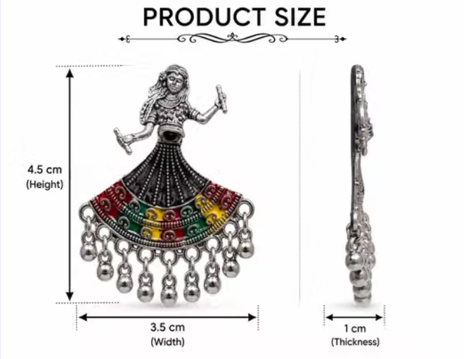 Clysta Traditional Navratri Ethnic Earrings for Women & Girls
