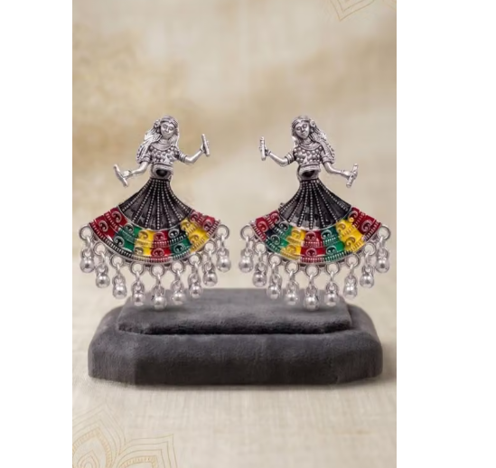 Clysta Traditional Navratri Ethnic Earrings for Women & Girls