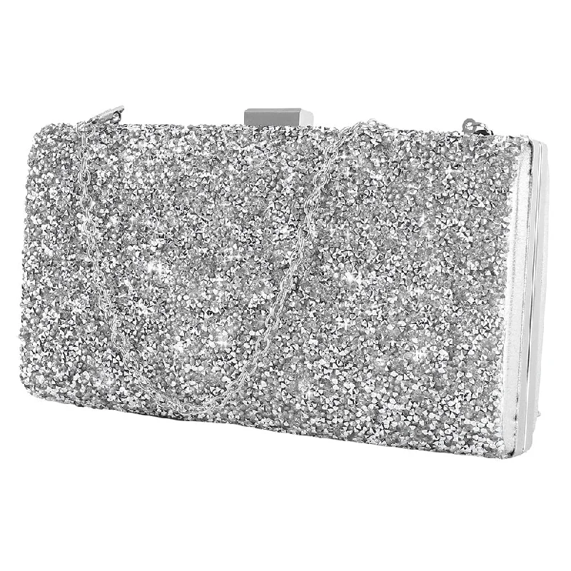 Woven Women's Handle Bags in Natural Fibers for a Bohemian VibeWomen Evening Clutch bag Women Diamond Rhinestone Clutch Crystal Day