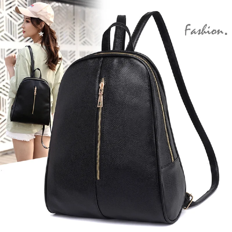 Geometric - Printed Women's Handle Bags in Multicolor for a Modern Fashion StatementFashion Women Backpack High Quality Youth Leather Backpacks