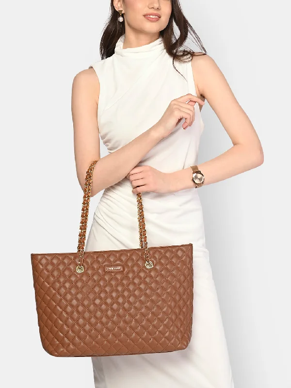 Lavie Luxe Query Tan Large Women's Tote