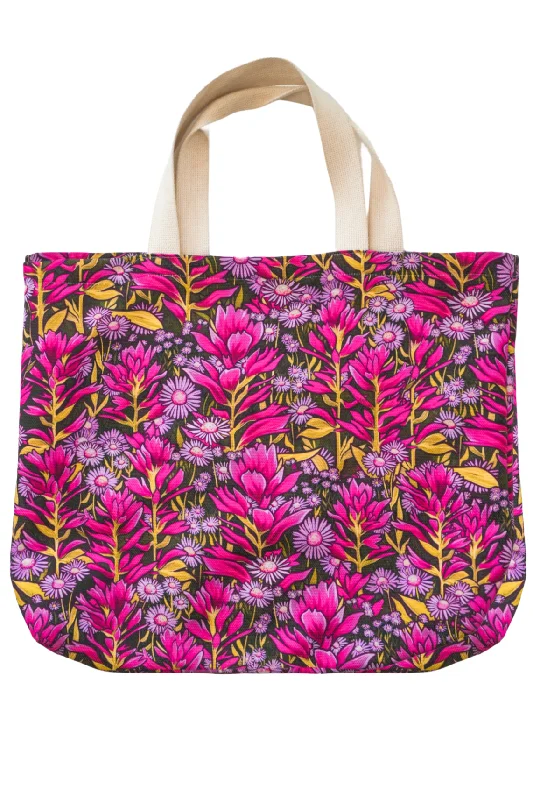 Paintbrush + Asters // Market Tote