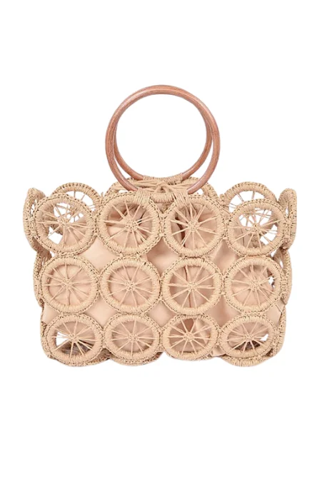 Slice Of Summer Circle Woven Straw Tote - Final Sale