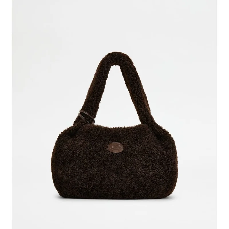 Tod's Shirt Hobo Bag in Sheepskin Small