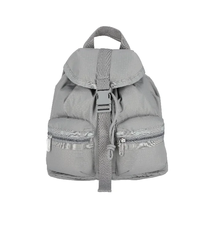 Leather - Trimmed Women's Backpacks in Cream for a Touch of LuxurySmall Voyager Backpack