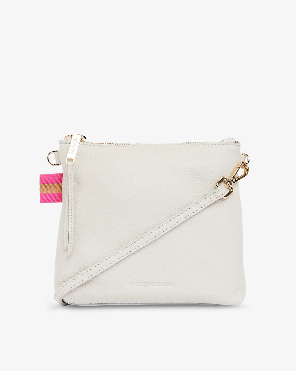 Quilted Leather Crossbody Bag in Cream for a Classic and Elegant AppearanceALEXIS CROSSBODY BAG | Chalk