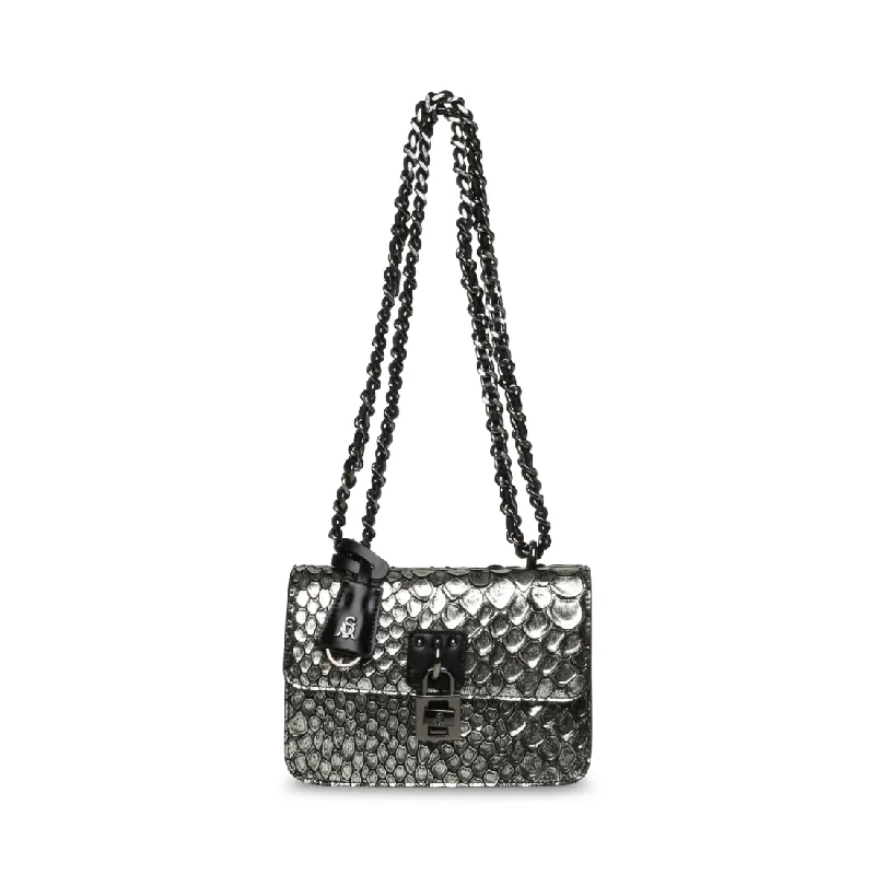 Shoulder Bag with Geometric Pattern in Multicolor for a Contemporary StyleBSCALE SILVER