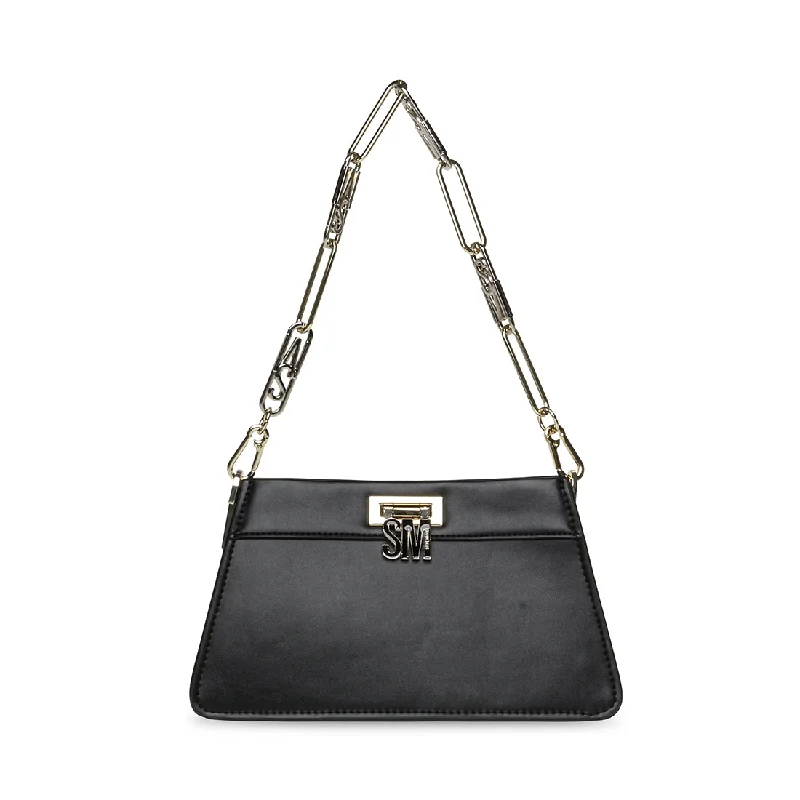 Pvc Shoulder Bag in Clear with Glitter for a Fun and Modern LookBSOREN BLACK