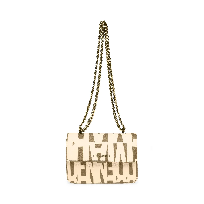 Shoulder Bag with Chain Strap in Silver for a Trendy AppearanceBSPELL GREEN