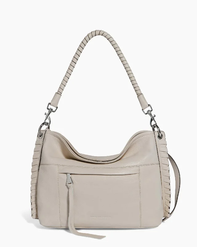 Shoulder Bag with Chain Strap in Silver for a Trendy AppearanceComplete Me Convertible Shoulder