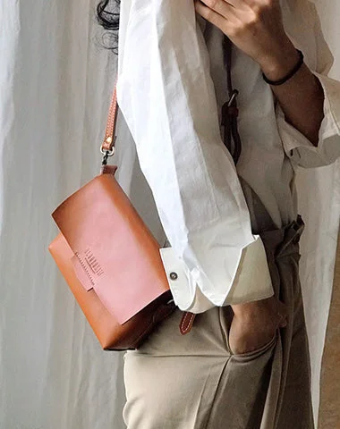 Women's Crossbody Bag with Magnetic Closure in White for Quick AccessCute LEATHER Small Side Bag Brown WOMEN SHOULDER BAG Small Handmade Crossbody Purse FOR WOMEN