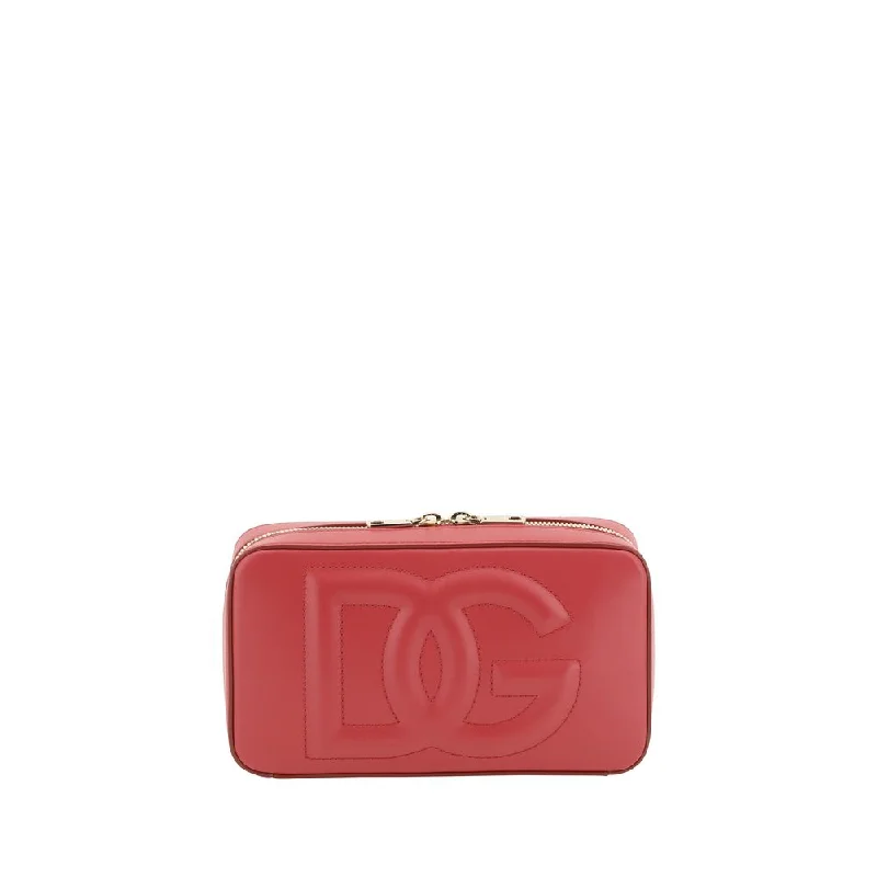 Printed Silk Shoulder Bag in Red for a Pop of ColorDolce & Gabbana Shoulder Bag