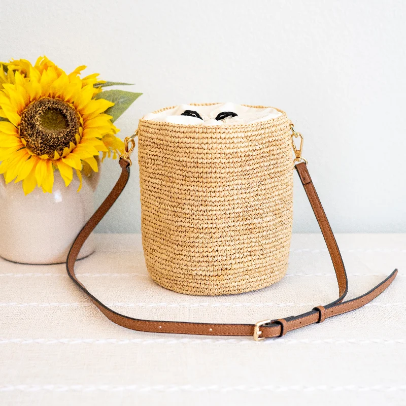 Suede Crossbody Bag in Olive Green for Fall Fashion StatementsElena Handbags Women's Raffia Straw Crossbody Bucket Bag