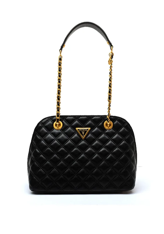 Metallic Shoulder Bag in Gold for Special OccasionsGuess Giully Quilted Shoulder Bag, Black