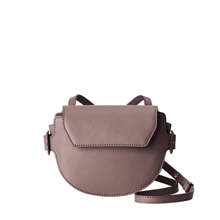 Metallic Crossbody Bag in Silver for New Year's Eve and Special CelebrationsEditor Mini Round Crossbody