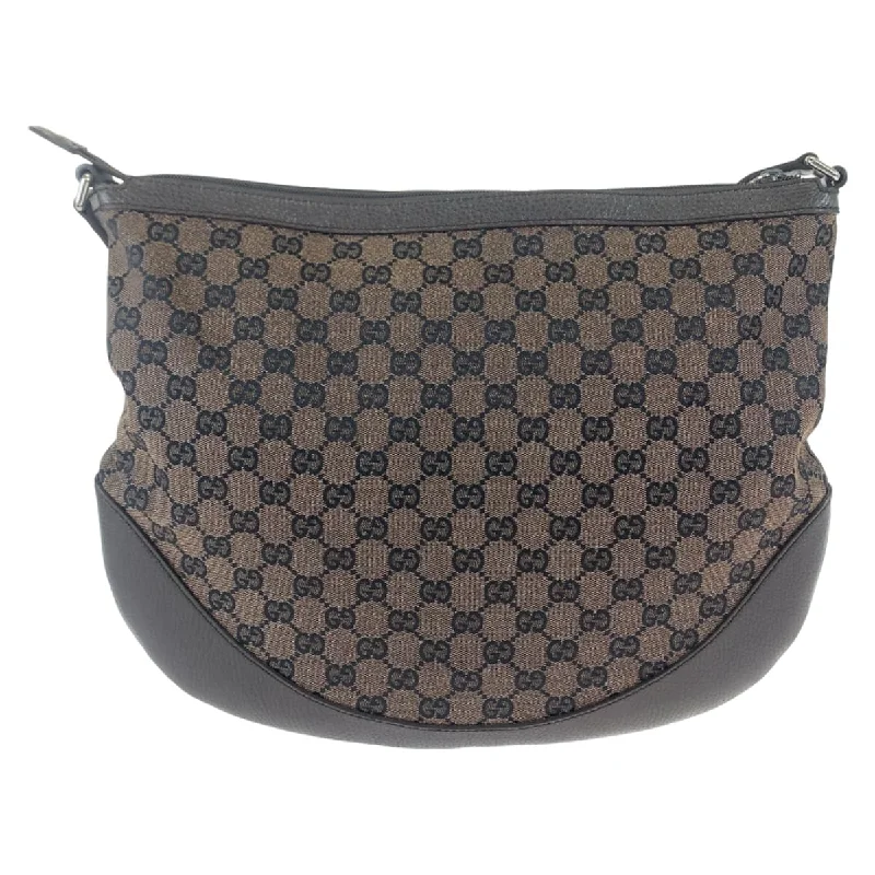 Quilted Leather Crossbody Bag in Cream for a Classic and Elegant AppearanceGucci Brown GG Canvas Leather Shoulder Bag