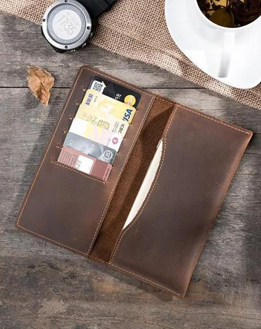 Quilted Design Women's Wallet with Coin Pocket in Beige for a Sophisticated LookHandmade Leather Mens Clutch Wallet Cool Leather Wallet Long Phone Wallets for Men