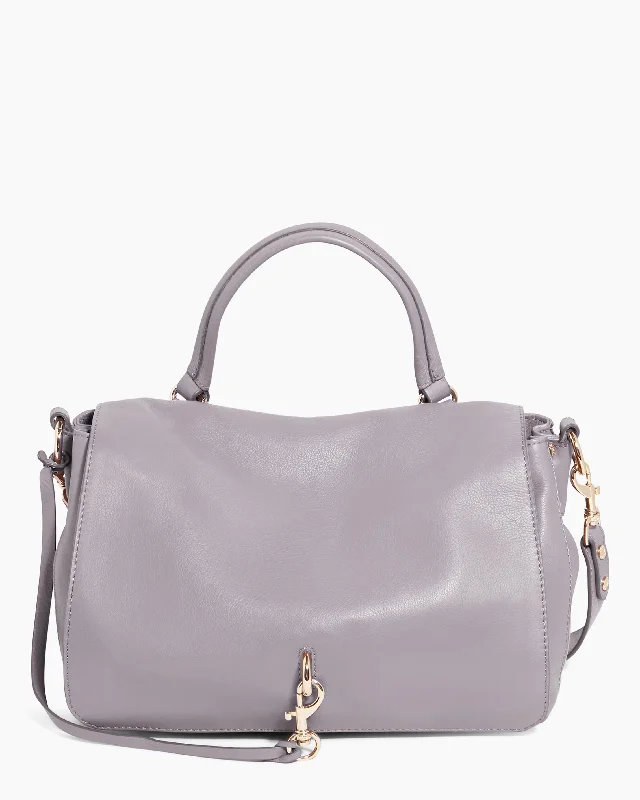 Shoulder Bag with Chain Strap in Silver for a Trendy AppearanceInner Peace Large Convertible Shoulder