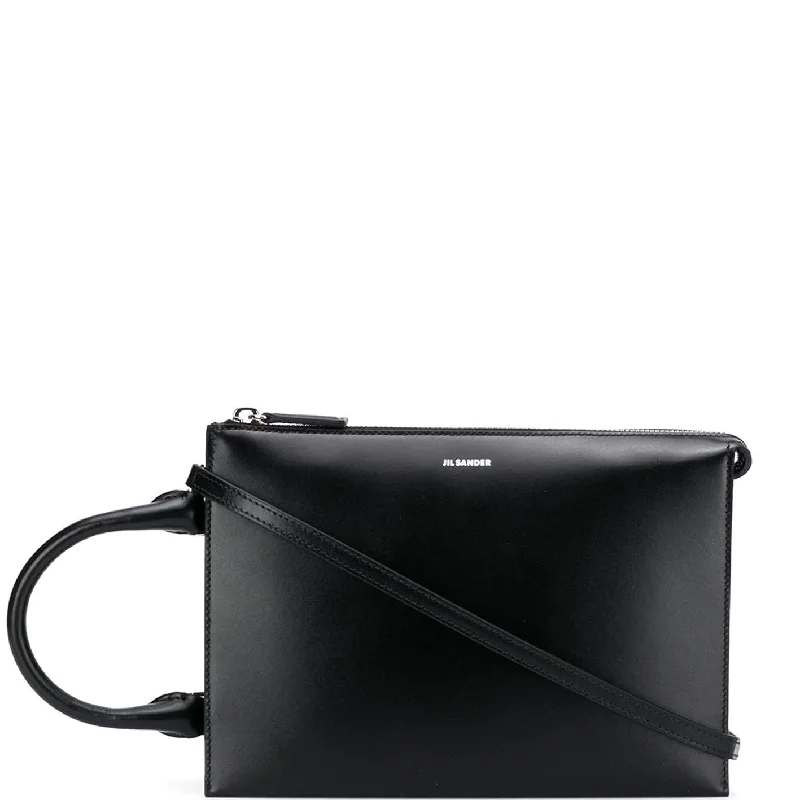 Leather Shoulder Bag with Magnetic Closure in Black for Quick AccessTootie Small, Black