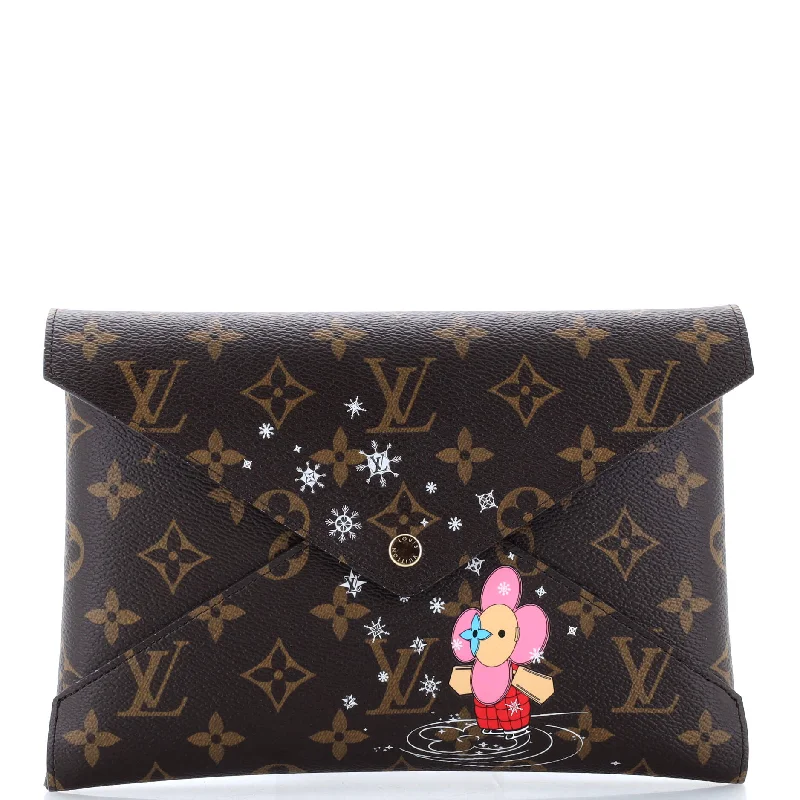 Geometric - Patterned PVC Evening Bag in Multicolor for Trendy Nights OutKirigami Pochette Set Limited Edition Vivienne Xmas Monogram Canvas