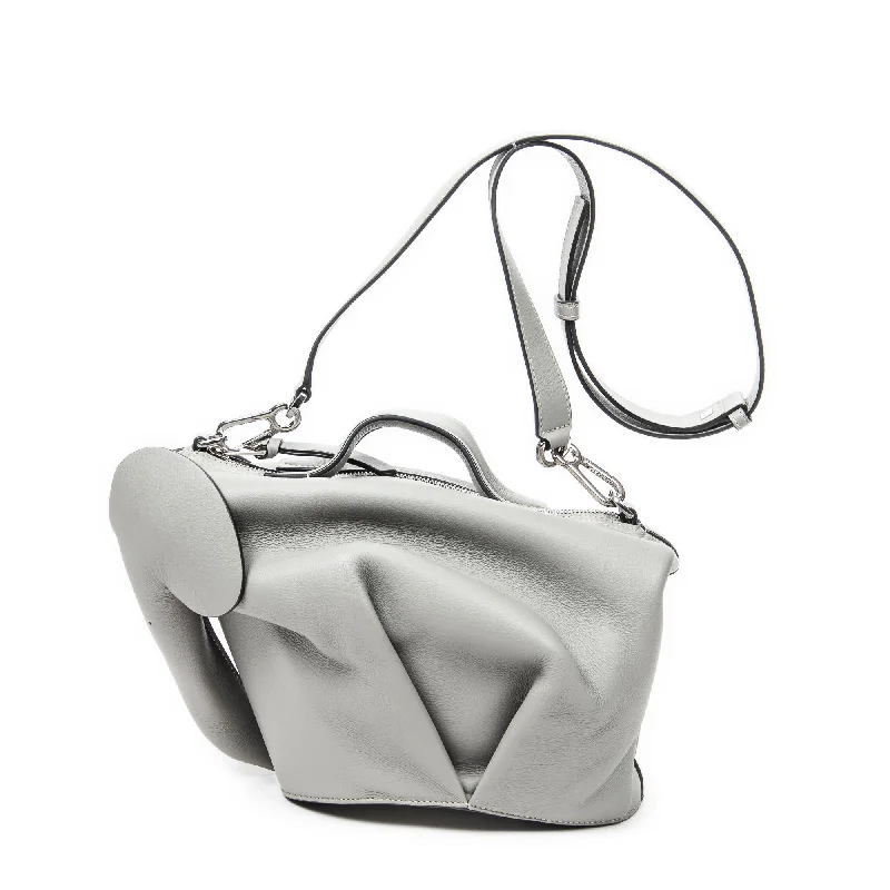 Metallic Crossbody Bag in Silver for New Year's Eve and Special CelebrationsLarge Elephant Crossbody