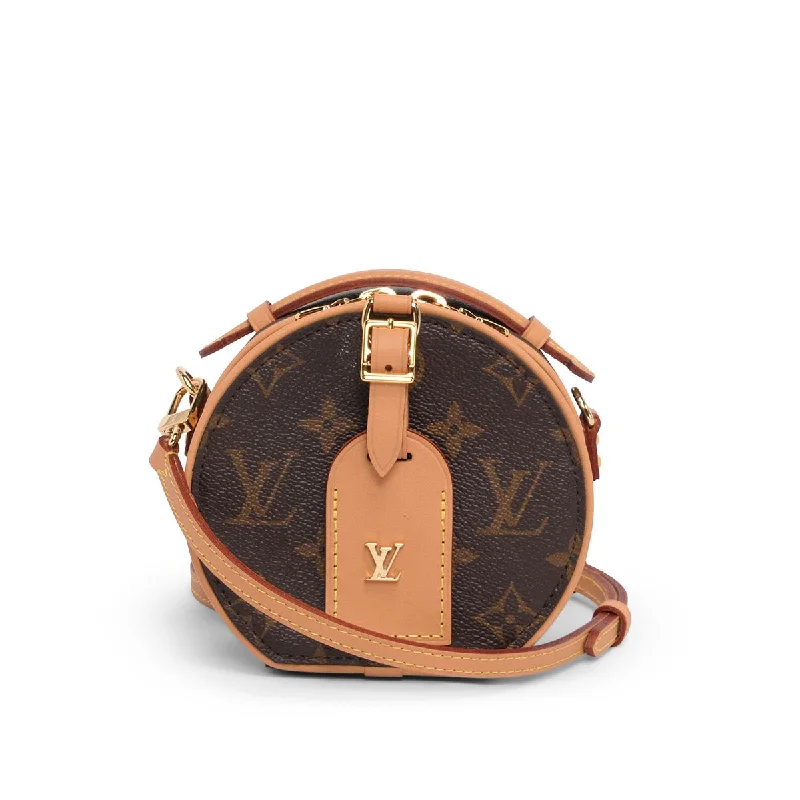 Women's Shoulder Bag with Fringe Details in Brown for a Bohemian StyleLouis Vuitton Monogram Canvas Mini Boîte Chapeau Bag