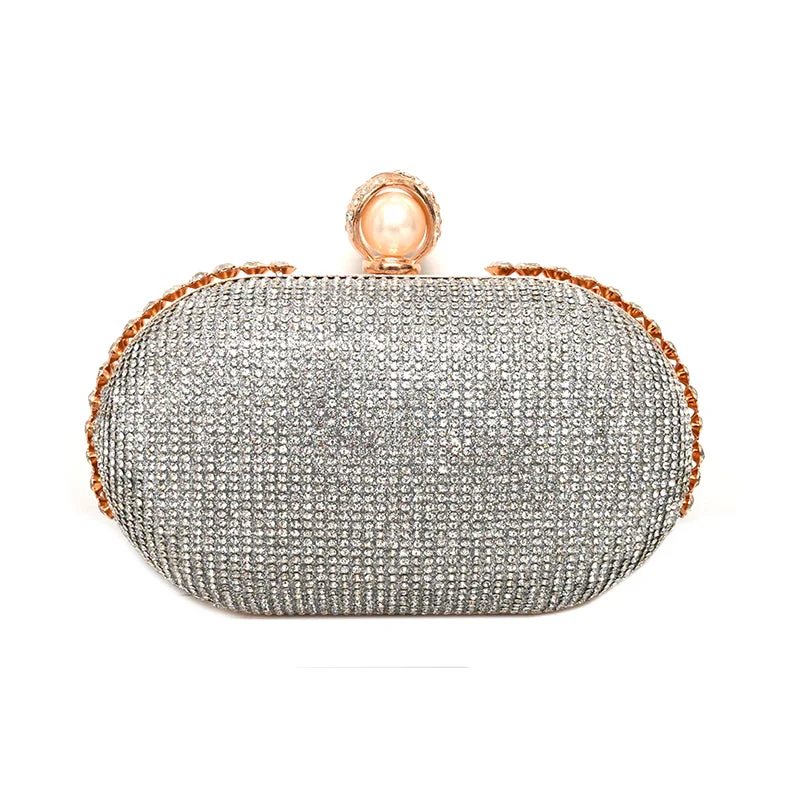 Mirrored Clutch in Silver for Futuristic - Themed GatheringsMetro-20302399