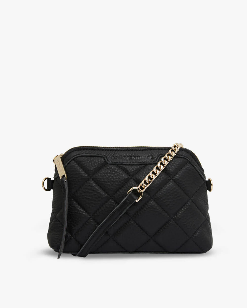 Geometric - Patterned PVC Evening Bag in Multicolor for Trendy Nights OutMINI ABIGAIL BAG | Quilted Black Pebble