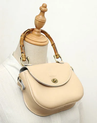 Quilted Leather Crossbody Bag in Cream for a Classic and Elegant AppearanceOff-White LEATHER Small Cute HandBag WOMEN SHOULDER BAG Saddle Crossbody Purse FOR WOMEN