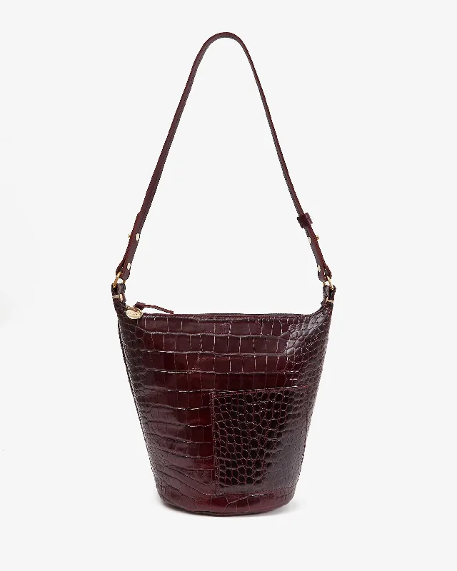 Printed Silk Shoulder Bag in Red for a Pop of ColorPetite Jeanne