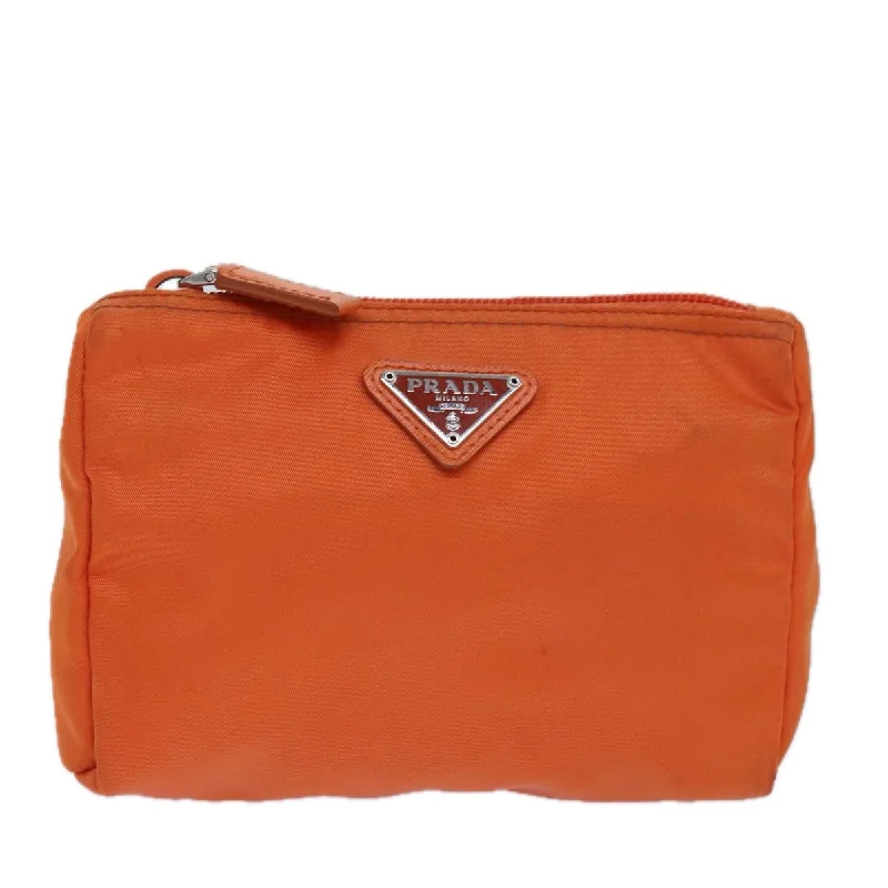 Women's Metallic Leather Clutch in Rose Gold for Valentine's DatePrada Tessuto  Synthetic Clutch Bag (Pre-Owned)