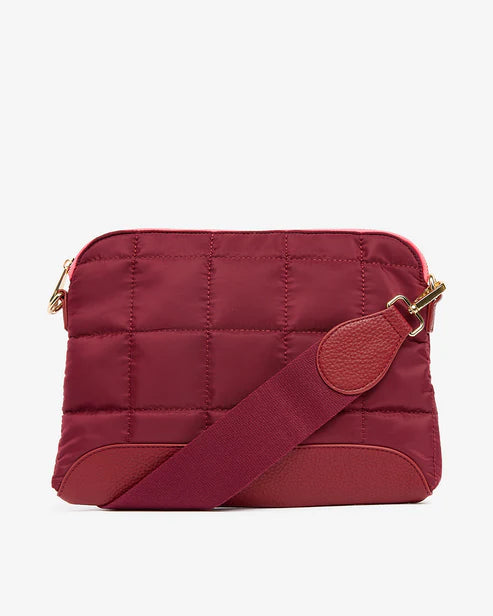 Women's Mini Crossbody Bag in Pink Velvet with Rhinestone Accents for Girls' Nights OutSOHO CROSSBODY BAG | Burgundy