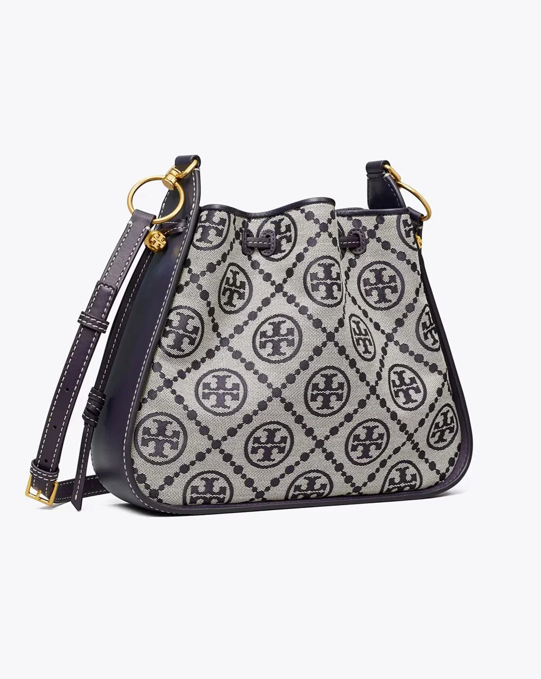 Shoulder Bag with Geometric Pattern in Multicolor for a Contemporary StyleT Monogram Jacquard Bell Bag