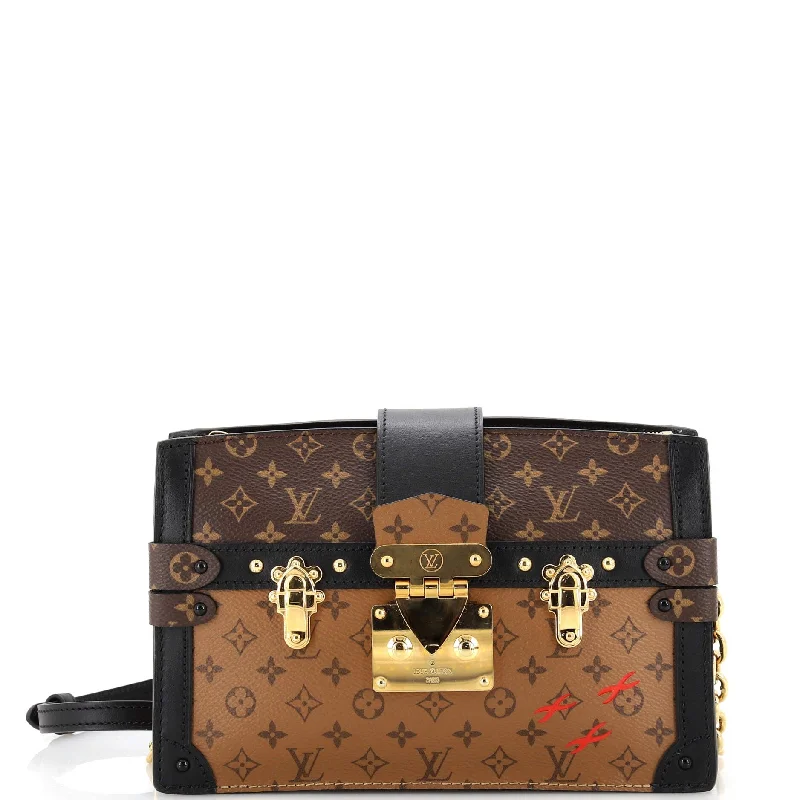 Women's Lizard - Print Clutch in Brown for a Chic LookTrunk Clutch Reverse Monogram Canvas