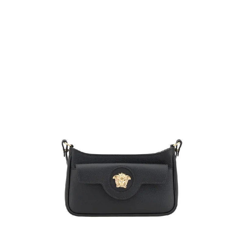 Vegan Leather Shoulder Bag in Gray for Ethical Fashion LoversVersace Mini Medusa Shoulder Bag