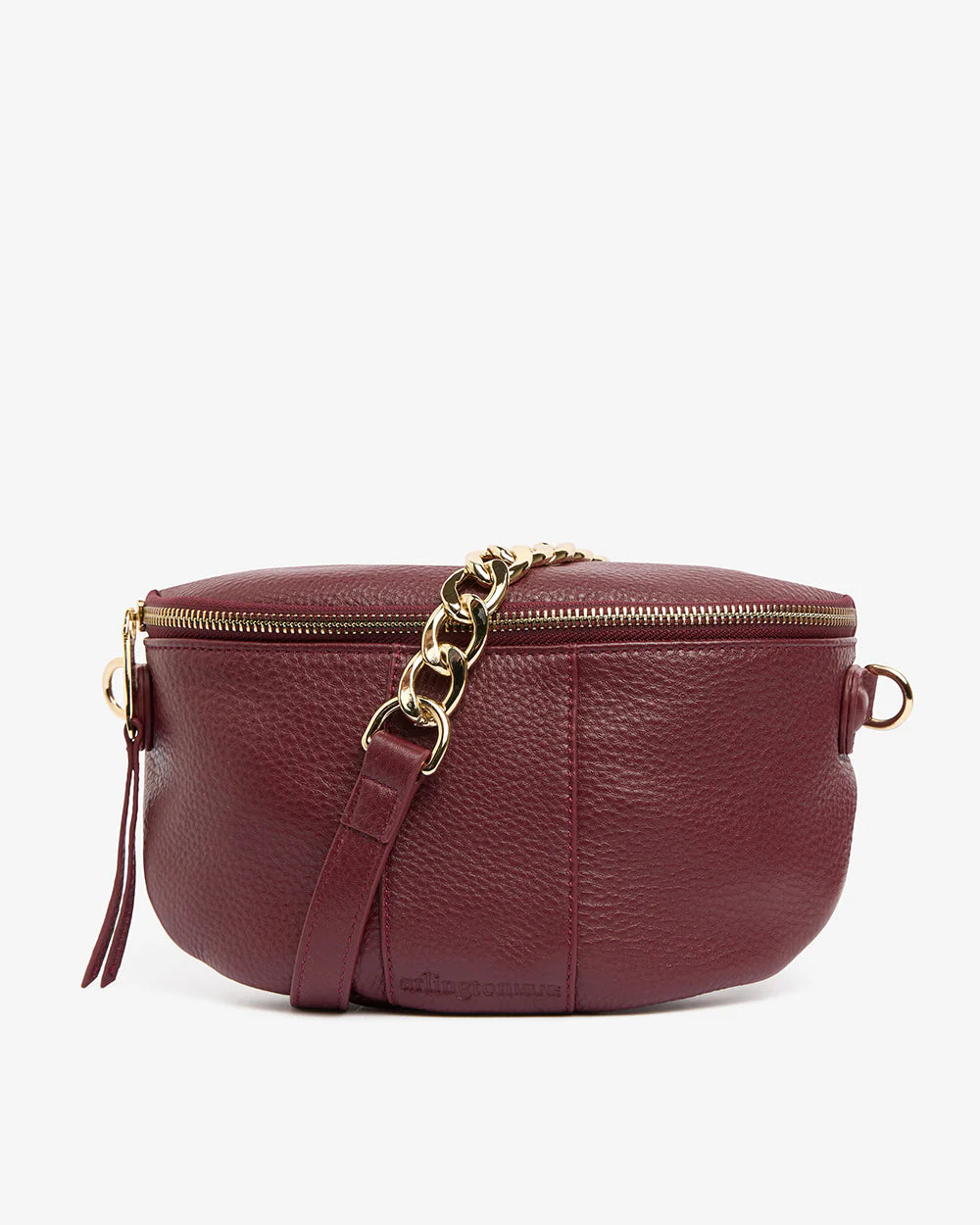 Women's Monogrammed Leather Clutch in Tan for Personalized StyleZARA SLING BAG | Burgundy Pebble