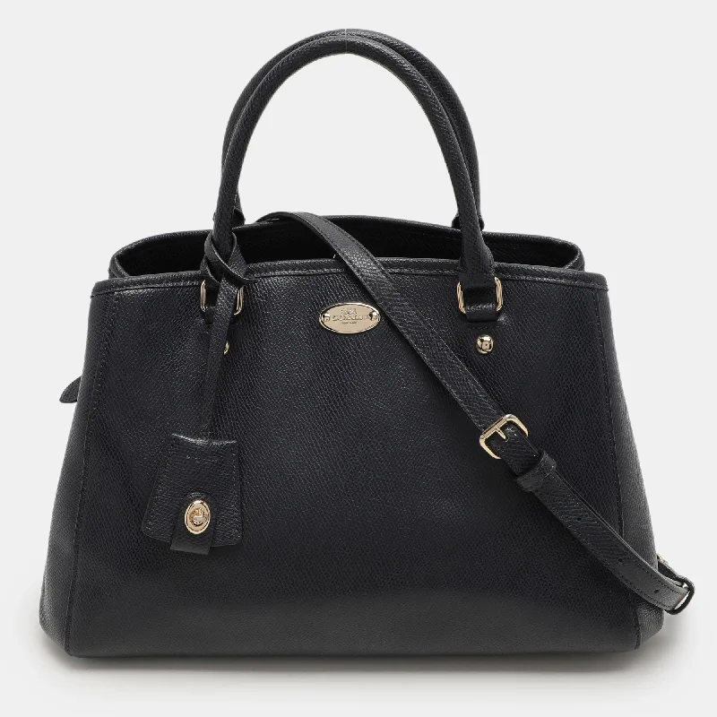 Chain - Strap Women's Satchels in Silver for a Glamorous Night - OutCoach Navy Blue Leather Margot Satchel