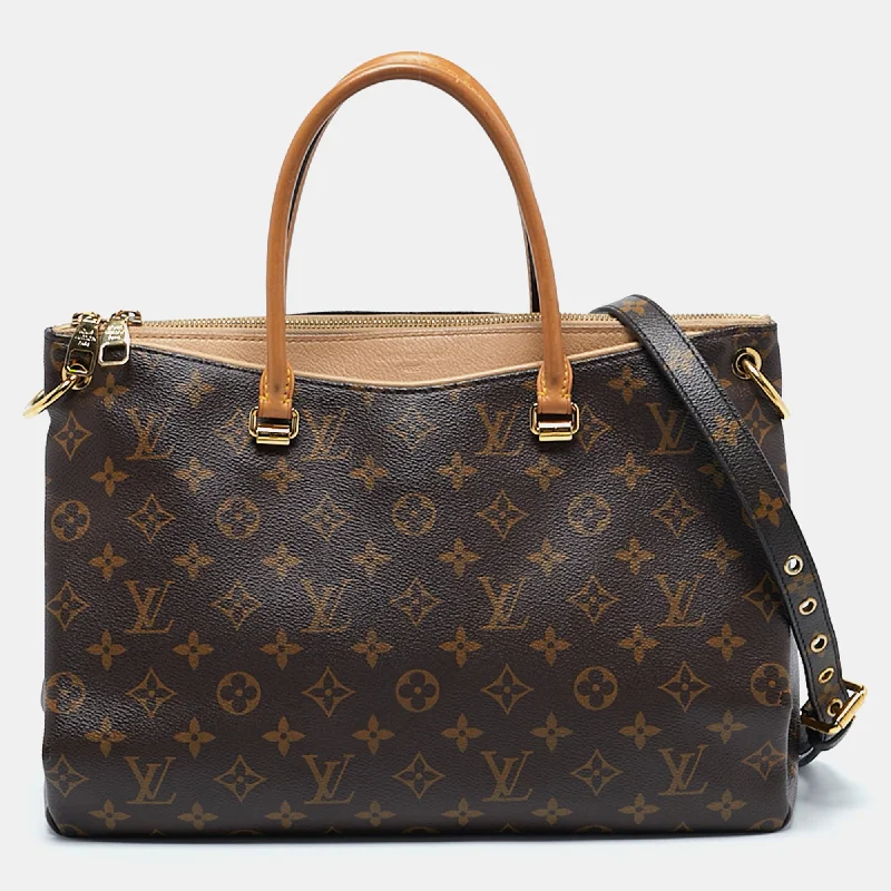 Plus - Size Women's Satchels in Brown with Spacious CompartmentsLouis Vuitton Dune Monogram Canvas Pallas Mm Bag