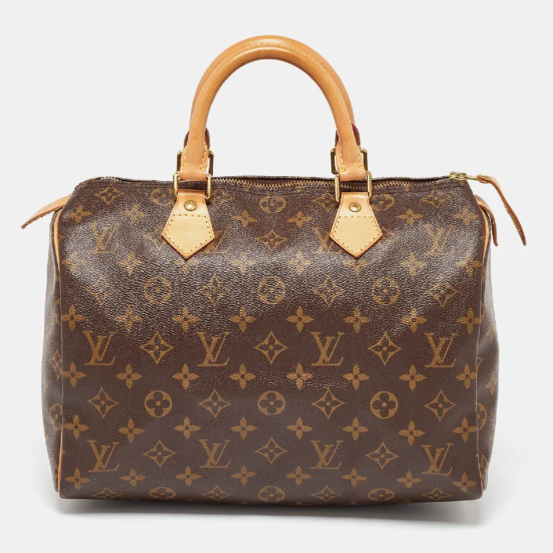 Tassel - Adorned Women's Satchels in Teal for a Bohemian VibeLouis Vuitton Monogram Canvas Speedy 30 Bag