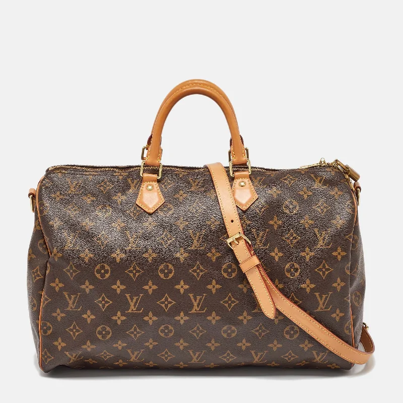 Plus - Size Women's Satchels in Brown with Spacious CompartmentsLouis Vuitton Monogram Canvas Speedy Bandoulière 40 Bag