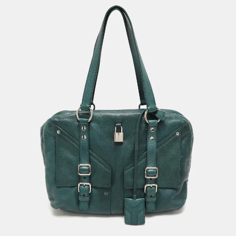 RFID - Blocking Women's Satchels in Purple for Security - Conscious ShoppersYves Saint Laurent Green Leather Lover Satchel