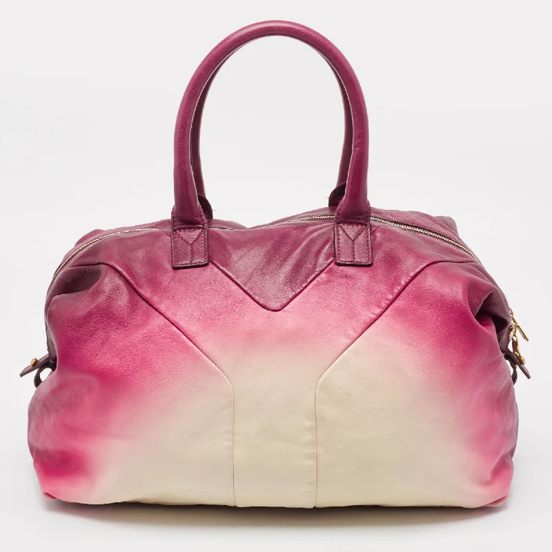 Laptop - Friendly Women's Satchels in Black and Grey for Working WomenYves Saint Laurent Ombre Pink Leather Easy Y Satchel